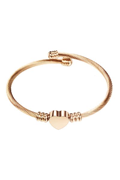 EFAYN.RO Bratara dama inima, bronz, reglabila, EFAYN