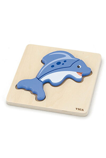 Viga Wooden puzzle for kids Fish