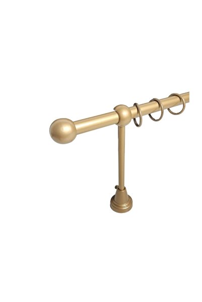 KLEIDECO galerie metal 16 mm COSTA RICA simpla, auriu-inchis, 300 cm, capete ...