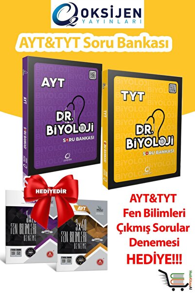 Oksijen Yayınları Dr.Biyoloji TYT AYT Soru Bankası A Yayınları TYT AYT Fen Bi...