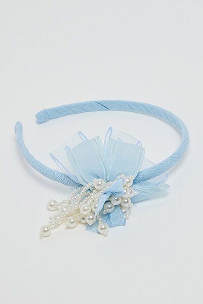 R&B Girl's Light Blue Embellished Headband