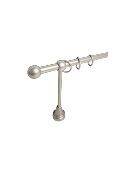 KLEIDECO galerie metal 16 mm COSTA RICA simpla, crom-mat, 120 cm, capete PARAISO