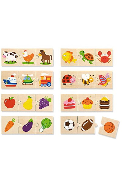 Viga Wooden logic puzzle 24pcs
