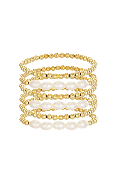 EFAYN.RO Women's bracelet, set of 6 pieces, delicate, elegant and super versa...