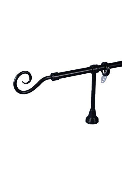 KLEIDECO galerie plastic 16 mm PORTO simpla, negru, 120 cm, capete SONY