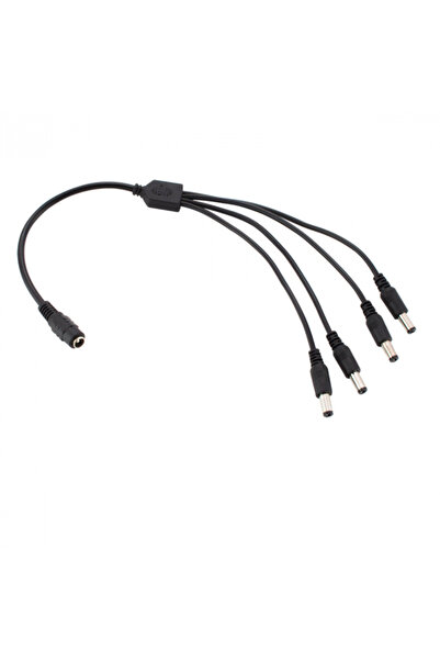 OEM Cablu distribuitor de alimentare 1 la 4, 5.5x2.1 mm, PR-5584-BK, 40cm, CC...