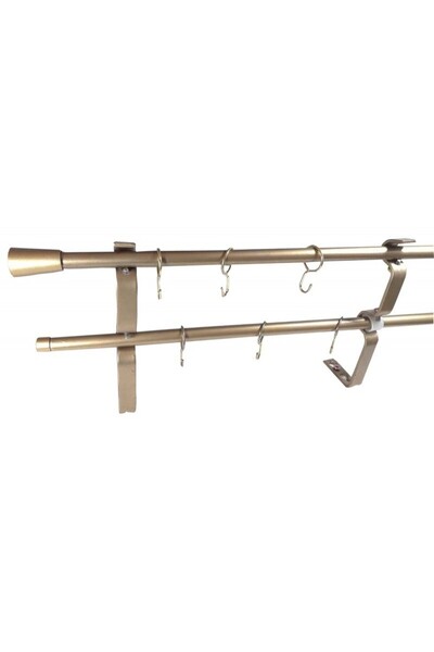 KLEIDECO galerie 12 mm Ø MIA, alama masiv, dubla, capete CORINA, 120 cm