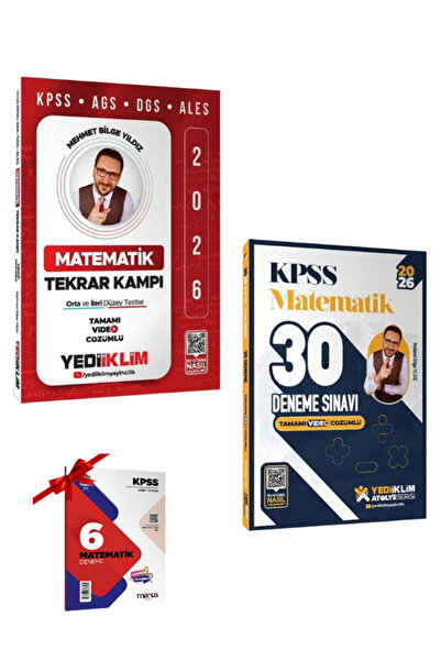 Yediiklim Yayınları 2026 KPSS Matematik Denem+Tekrar Kamp Kitabı