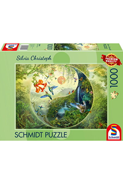 Schmidt Spiele Silvia Christoph: Yin și Yang în pădurea colibri, Puzzle 1000 ...