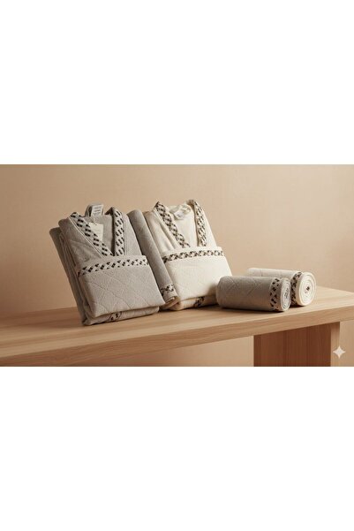 Özdilek Nev Snug Grey-Cream Family Set