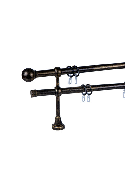 KLEIDECO Galerie 19/19 mm AUSTRALIA dubla, negru-auriu, 120 cm, capete SIDNEY