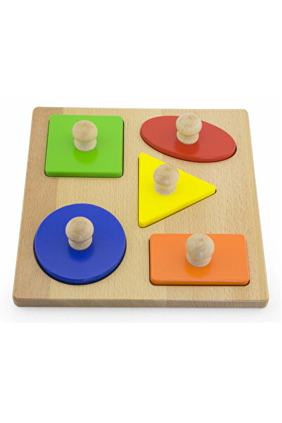Viga Wooden insertion puzzle stamps Shapes