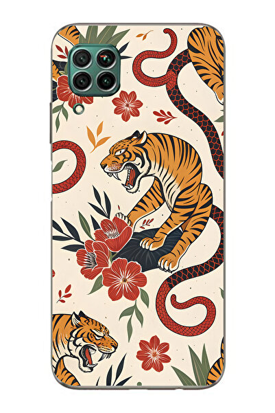 FLAMENKO حافظة هاتف شفافة متوافقة مع هاتف هواوي P40 Lite من طراز تايتن وثيل م...