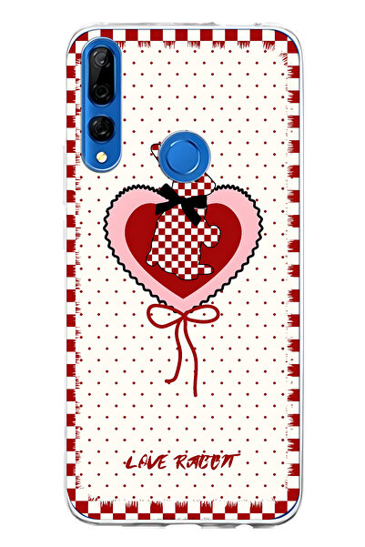 FLAMENKO حافظة هاتف شفافة متوافقة مع هاتف هواوي Y9 برايم 2019 باللون الأحمر ب...