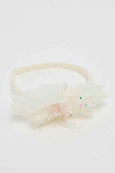 R&B Girl's Ivory Bow Headband