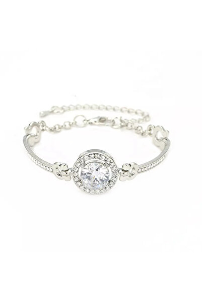 EFAYN.RO Bratara dama, model fashion, cristale semipretioase, argintie, dimen...