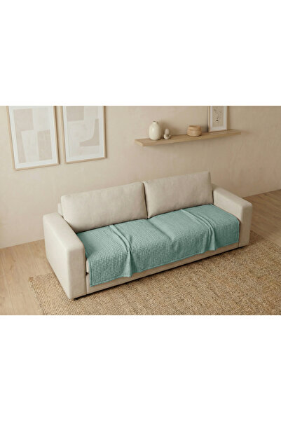 destinyhometex 100X200 cm Muslin Sofa Cover – 100% Cotton Thread Count, 4 Lay...
