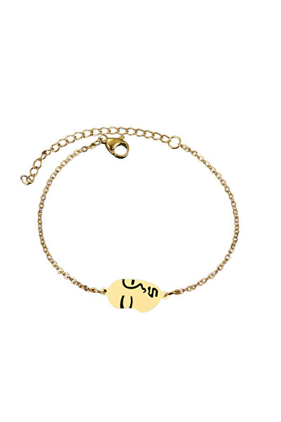 EFAYN.RO Women's bracelet, model beauty is my middle name, female face pendan...