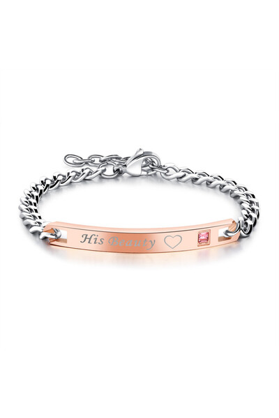 EFAYN.RO Women's bracelet his beauty, gold, adjustable, with rhinestone, EFAYN