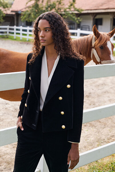 Dahlia Bianca Bruno Kadife Ceket