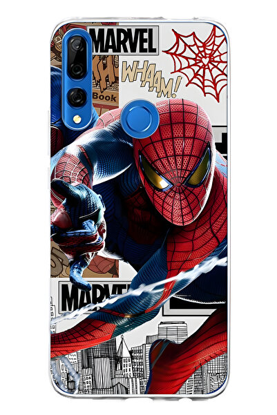 FLAMENKO حافظة هاتف هواوي Y9 برايم 2019 متوافقة مع سوبر هيرو منقوش شفافة