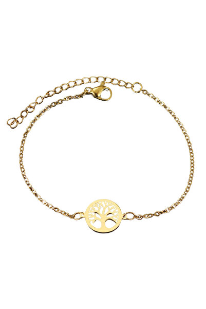 EFAYN.RO Women's bracelet, tree of life model, round tree of life pendant, ad...