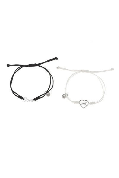 EFAYN.RO Set bratari cuplu tip sfoara, cu magnet, reglabile, love, unisex, al...