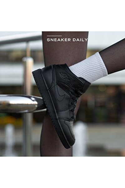 JORDAN Nike Air 1 Mid Triple Black