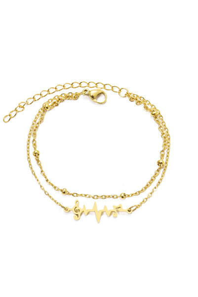 EFAYN.RO Women's bracelet, double model with accessories, musical fantasy pen...