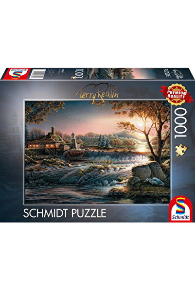 Schmidt Spiele Terry Redlin: Lumini în sălbăticie, Puzzle (1000 de piese)