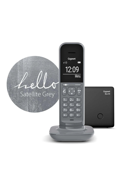 GIGASET Cl390, Dect Telefon, Gri, 12 Saat Konuşma, 180 Saat Bekleme, 150 Kişi...