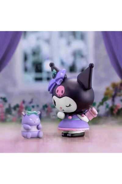 Bakmakistersen Kuromi Mini Anime Oyuncak PVC Masa Süsü Sevimli Karakter Hediyelik (4-8 cm)