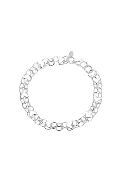 EFAYN.RO Women's bracelet, symphony of hearts model, with multiple hearts, fi...