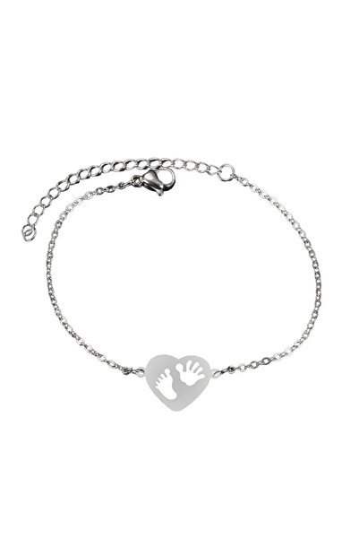 EFAYN.RO Bratara dama, model de bebelus, pandantiv inimioara, reglabila, argi...