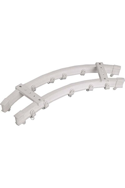 KLEIDECO Sina Aluminium ANTALYA, 360° flexibila, 2-canale, alb, 300 cm