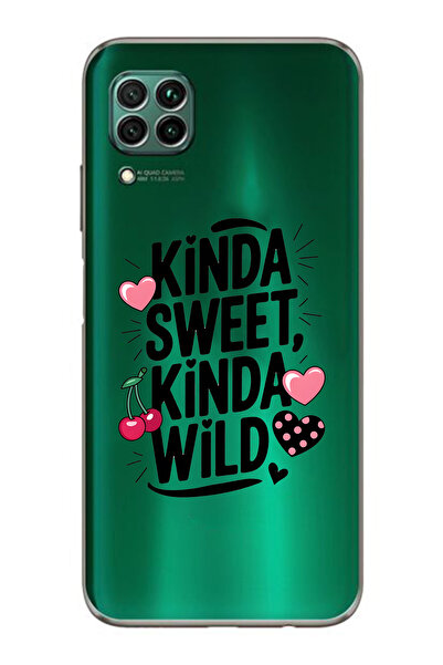 FLAMENKO حافظة هاتف شفافة متوافقة مع هاتف هواوي P40 Lite من نوع Kinda Sweet K...