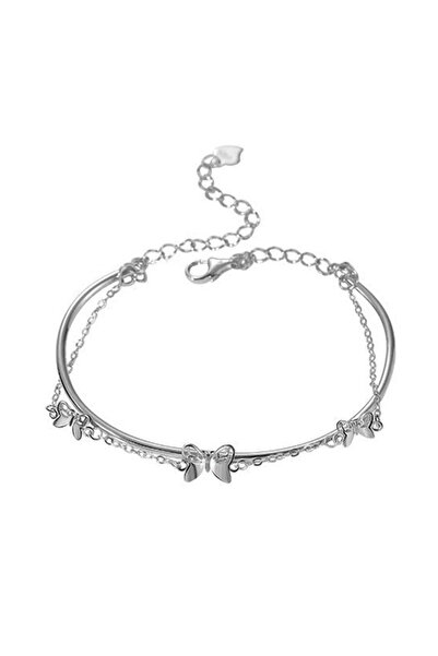 EFAYN.RO Bratara dama, model special cu pandantive multiple tip fluturasi, re...