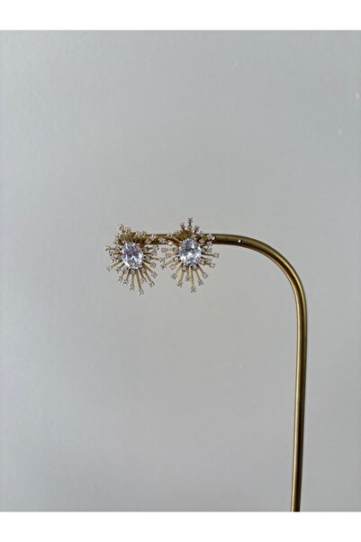 XUPING JEWELRY Special Series Crystal Oval Stone Fringe Xp Gold Earrings