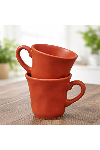 Gift Moda Leather N Ceramic Mug Set of 2