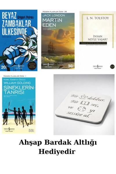 TÜRKİYE İŞ BANKASI KÜLTÜR YAYINLARI Martin Eden-Beyaz Zambaklar Ülkesinde-İns...
