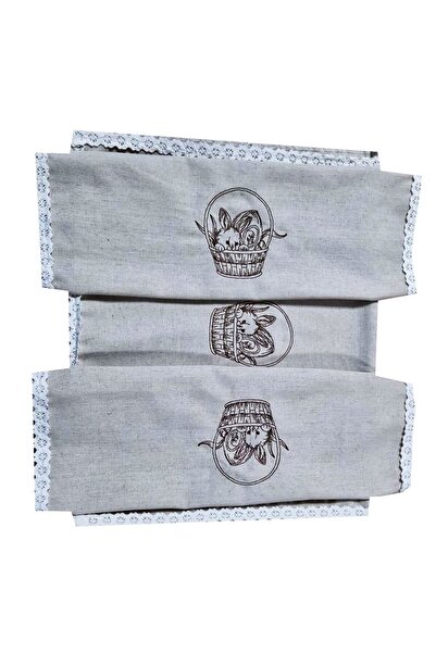 Mcf Set of 2 Table Runner and 1 placemat, MCF, Easter Bunny, beige