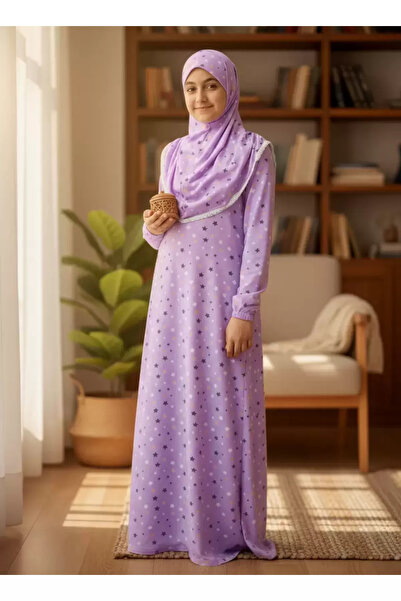 R reisa Pamuk paket dečije jednodijelne ljubičaste molitvene haljine