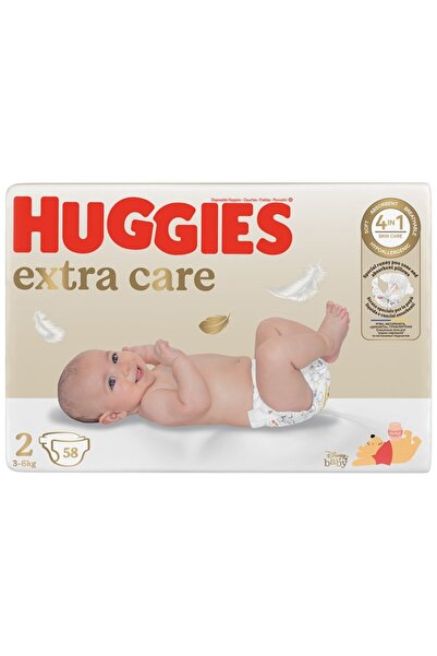Huggies Extra Care Mega nr 2, 3-6 kg, 82 pcs