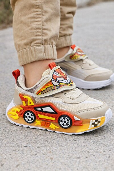 ALTUNTAŞ حذاء رياضي فيلكرو ترانسفورمرز منقوش خفيف الوزن للأولاد حذاء رياضي