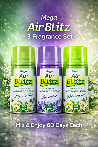 ABS Mega Air Blitz Reumplere Spray Automat 60 Zile – Compatibil cu Air Wick –...