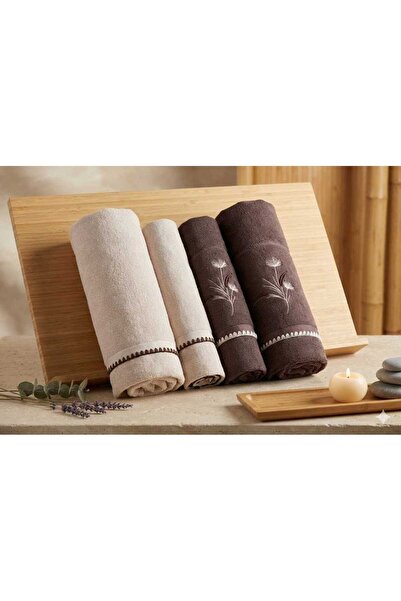 Özdilek Setul Pampas Bej-cacao (Set pentru baie turcească)