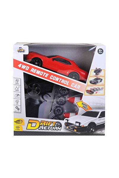 hak-iş oyuncak Uzaktan Kumandalı Şarjlı Dodge Challenger Drift Arabası - Kırmızı