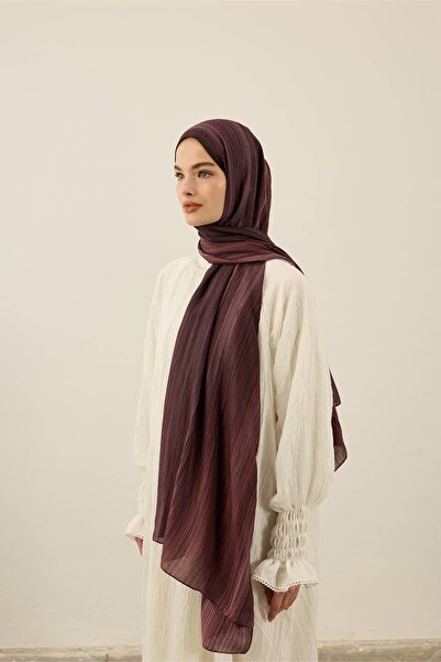 Modakaşmir Linevera Pattern Bamboo Shawl