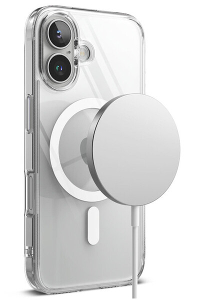 OEM Husa Din Silicon ShockProof Crystal Palace Magnetic pentru iPhone 16 - Tr...