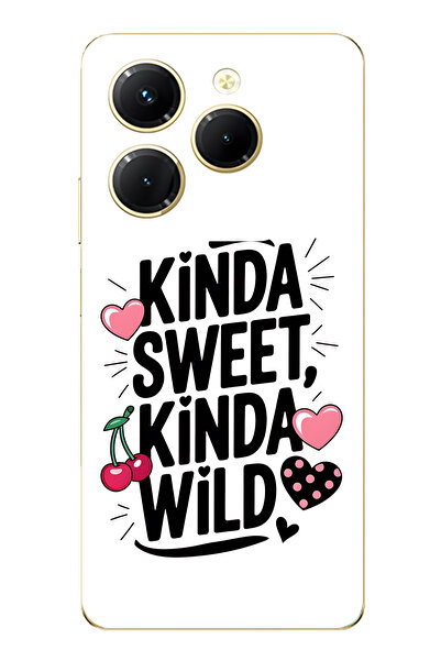 FLAMENKO حافظة هاتف شفافة متوافقة مع Infinix Hot 40i من نوع Kinda Sweet Kinda...